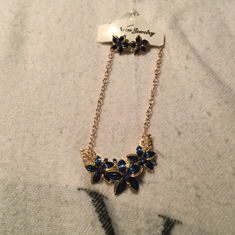 2 piece earring and necklace set