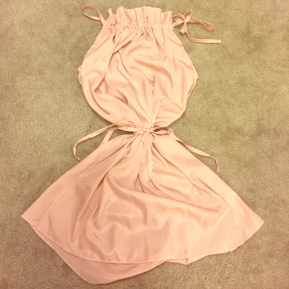 Pearl Pink 2-layer Mini Dress