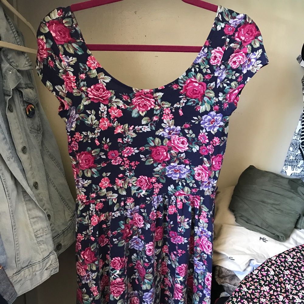 Flower print dress