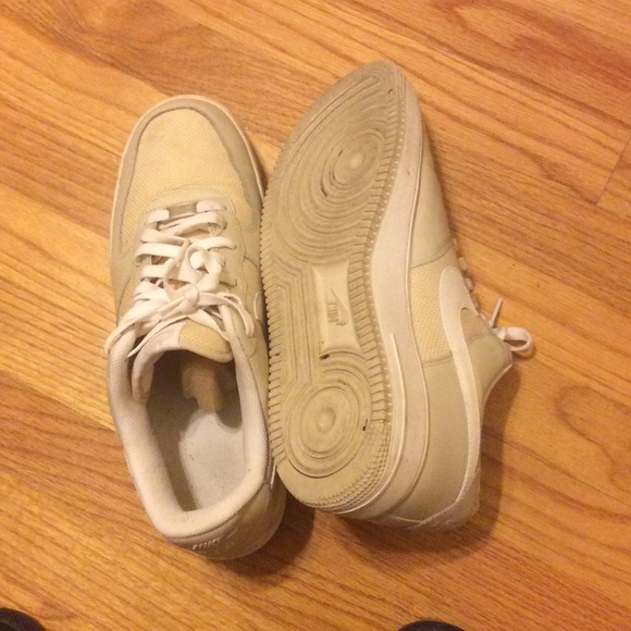 BIRCH/WHITE SNEAKERS - not sure how many times worn. Good condition. - Picture 3 of 4