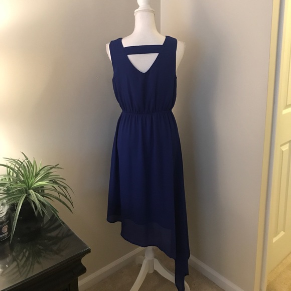 Blue A-symmetrical dress - Picture 2 of 2