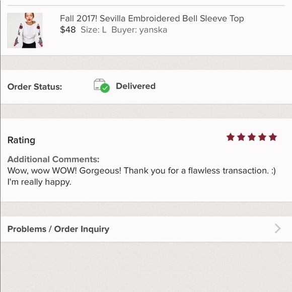 🌹5🌟Fave! “Sevilla” Embroidered Bell Sleeve Top - Picture 8 of 8