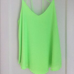 Lime Green Strappy Top