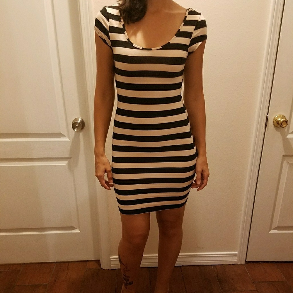 Charlotte Russe striped bodycon dress
