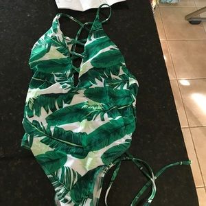 One piece bathing suit.