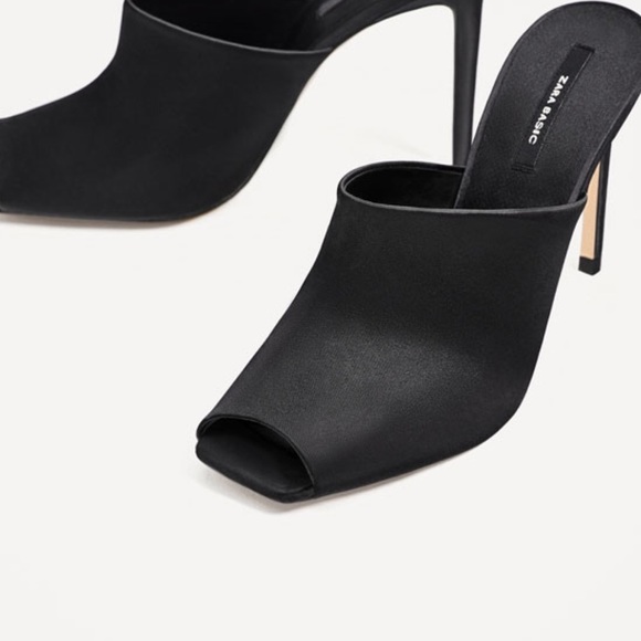 heeled platform mules zara