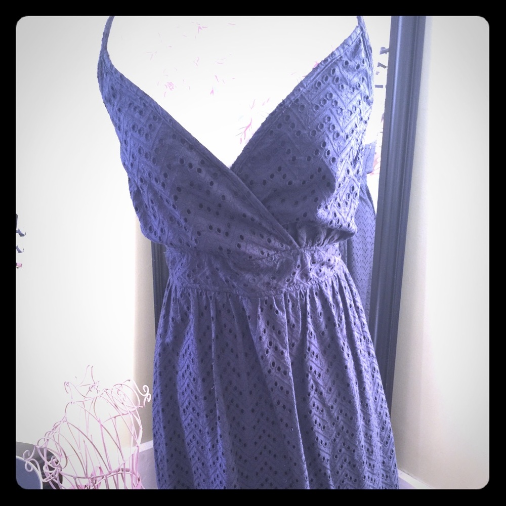 Blue eyelet sundress