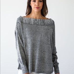NWT Free People Off the Shoulder Alana Sweater XS