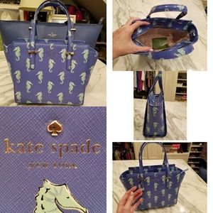 kate spade Cedar Street Seahorses Hayden satchel