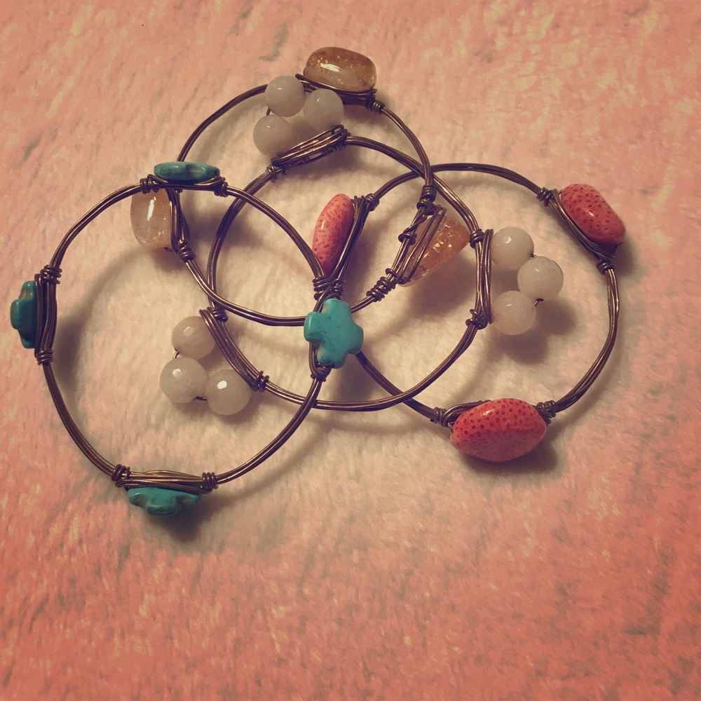 Bourbon and bow tie bracelets