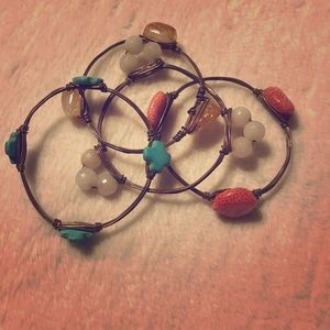 Bourbon and bow tie bracelets