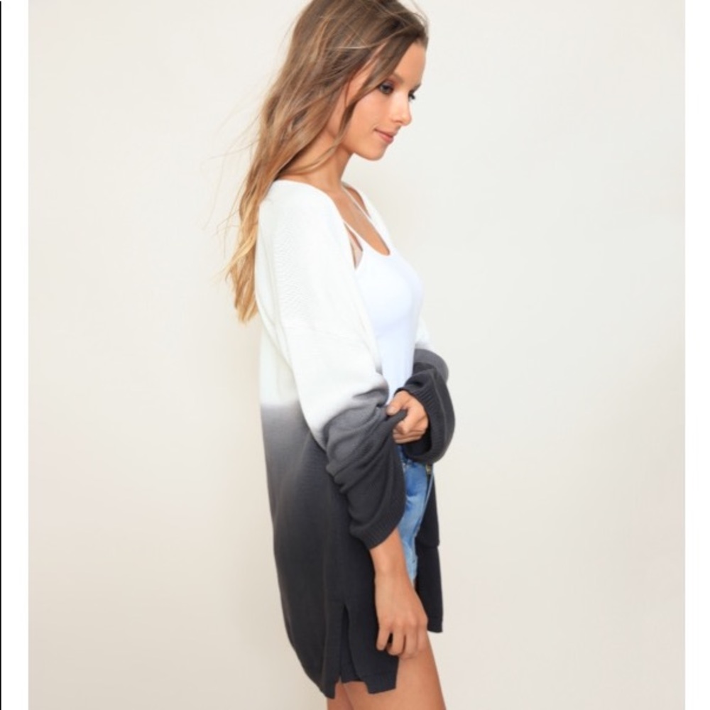 ✅Charcoal Ombré Open Cardigan - Picture 2 of 4