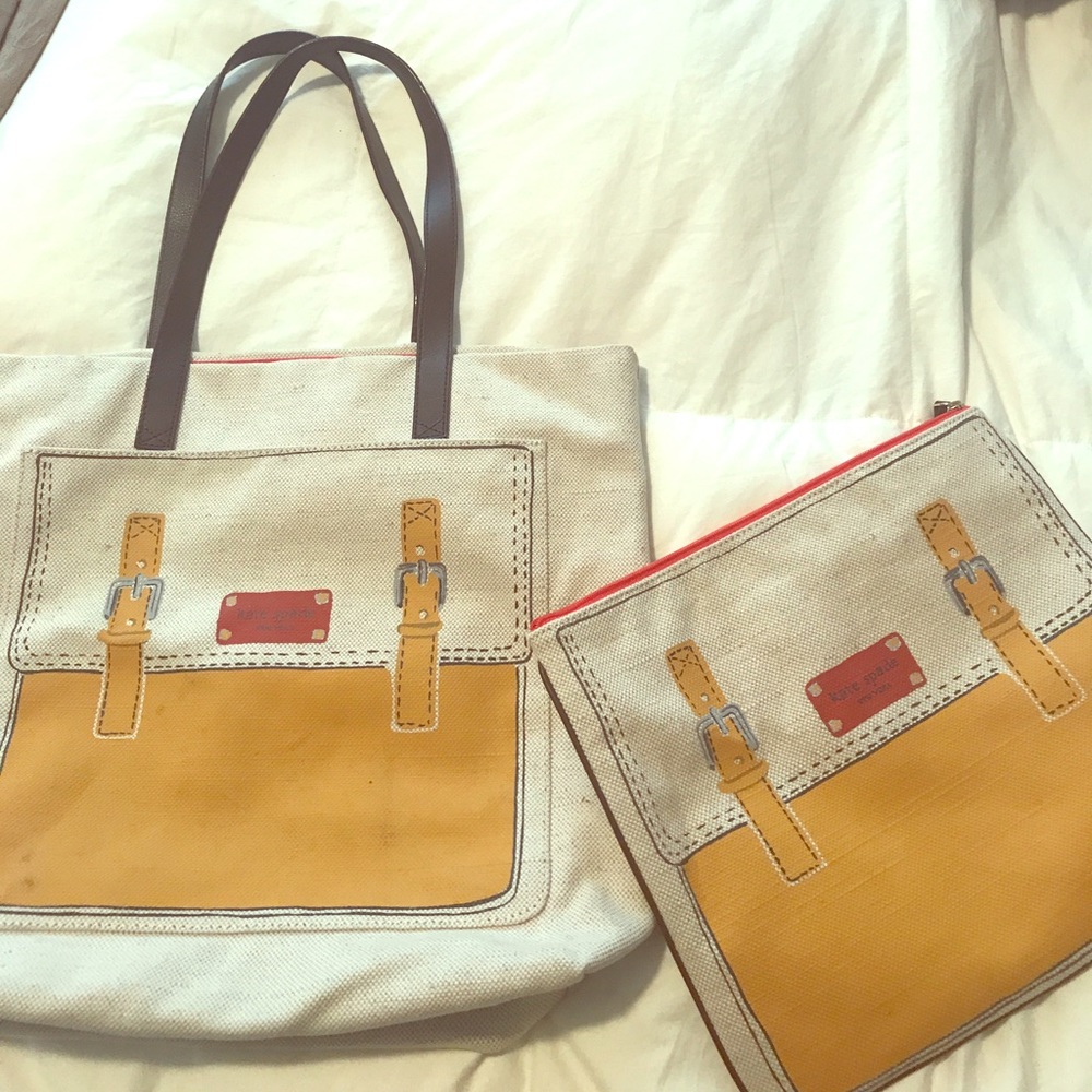 Kate Spade Tote & Pouch Set
