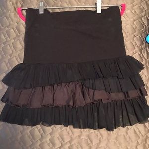 Free People ruffled skirt