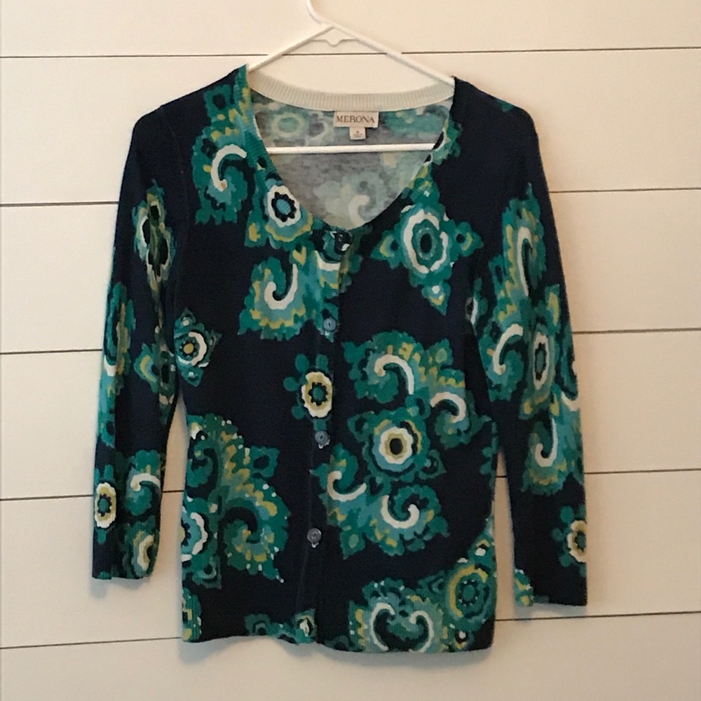 Women's print sweater