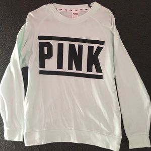 VS Pink Mint Green Crew Neck