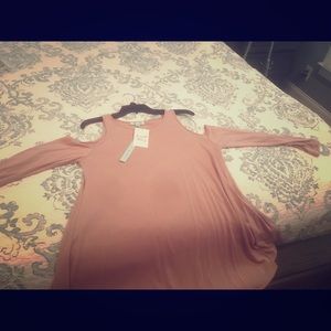 Sea salt & Honey  she + sky  cold shoulder top