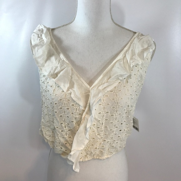 Free People Tops - NWT Free People Lace Top In ivory