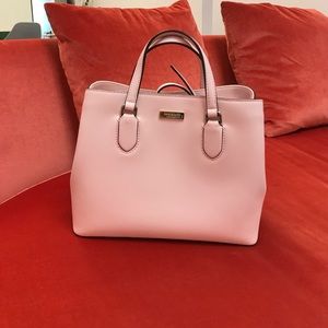 Kate Spade Light Pink Satchel W-12”, H-9”, D-5”