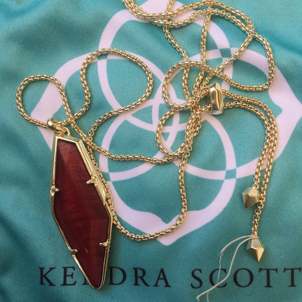Kendra Scott Burgundy Illusion Beatrice Necklace