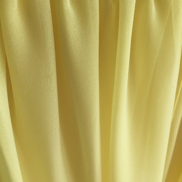Donna Morgan Size 12 Yellow Bridesmaid Dress - Picture 3 of 4