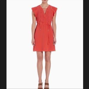 The Kooples Silk & Chiffon Dress