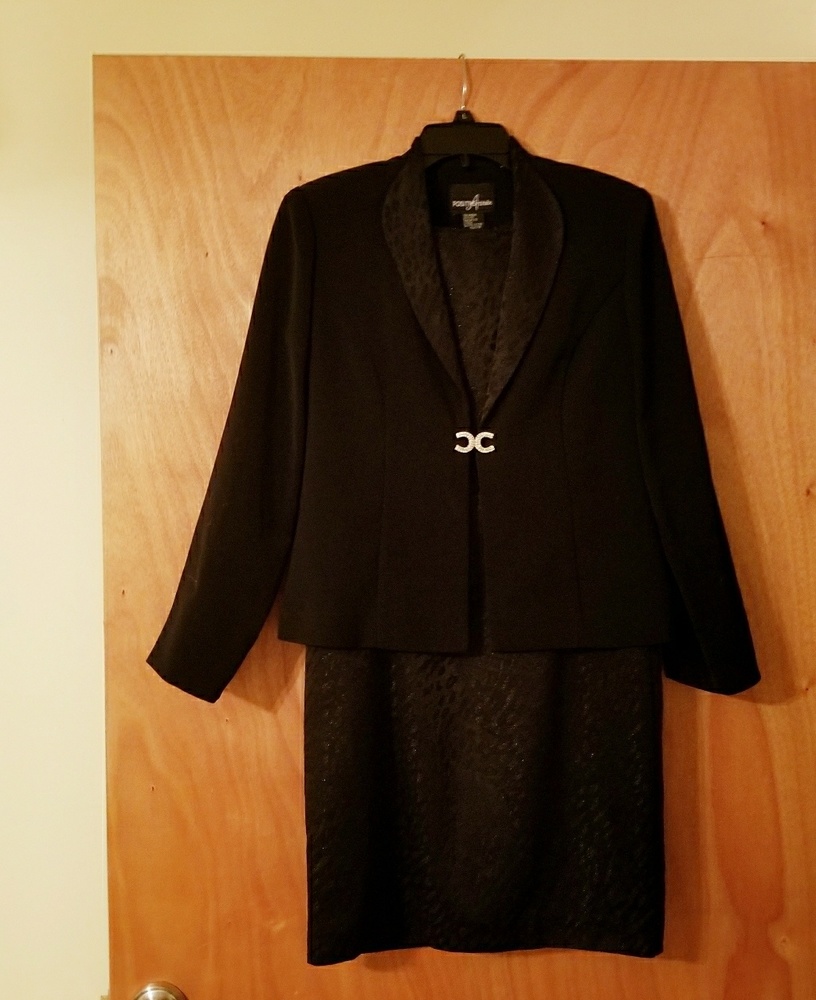 Professional Little Black Dress with Jacket, 2 PC