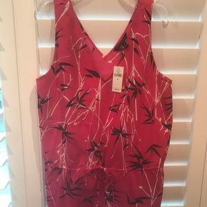 Banana Republic NWT pink blue sleeveless blouse