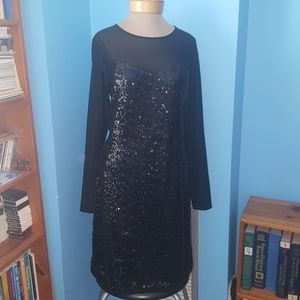 Black Sequin Dress