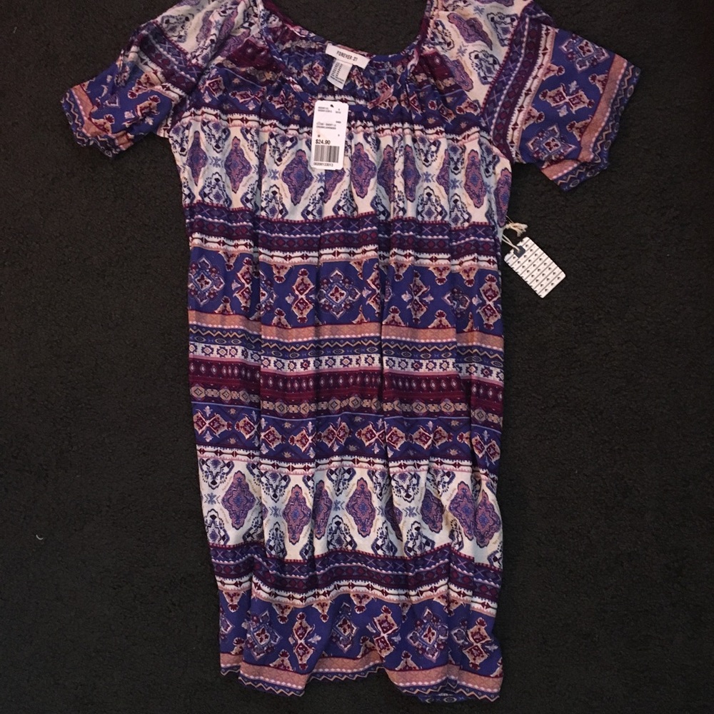 Forever 21 multi colored dress NWT