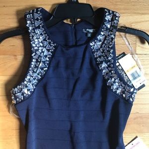 Navy blue homecoming dress