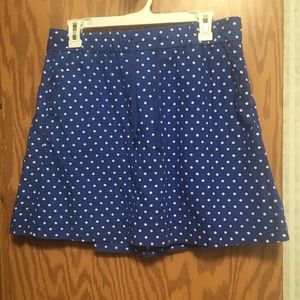 J. Crew Polka Dot Drawstring Elastic Waist Skirt