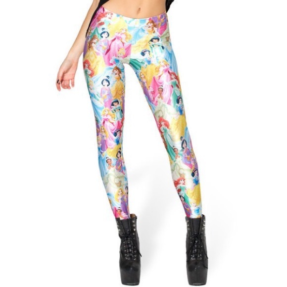 Blackmilk Pants - BlackMilk Disney princess leggings RARE