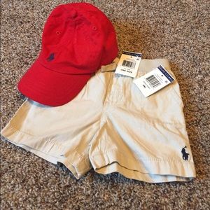 Baby Shorts and Golf Hat