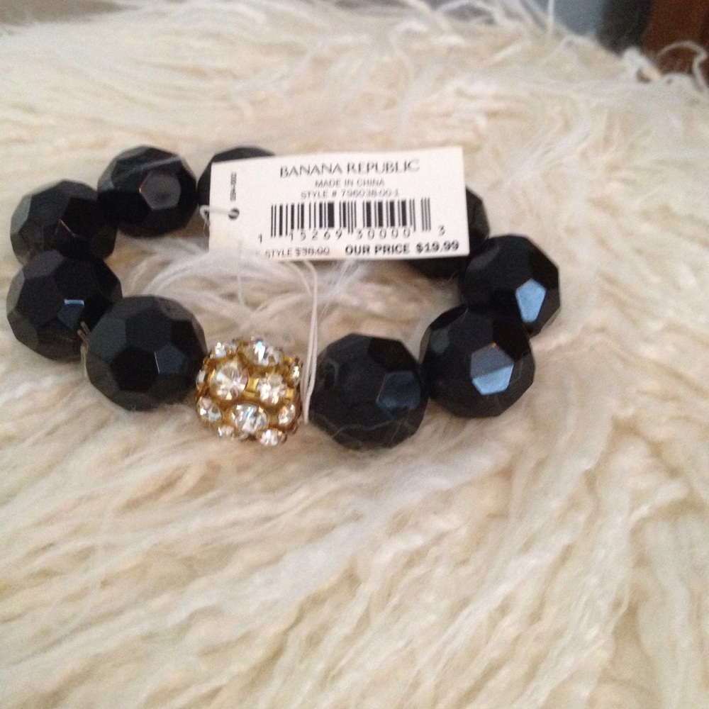 NWT Banana republic ball and rhinestone bracelet