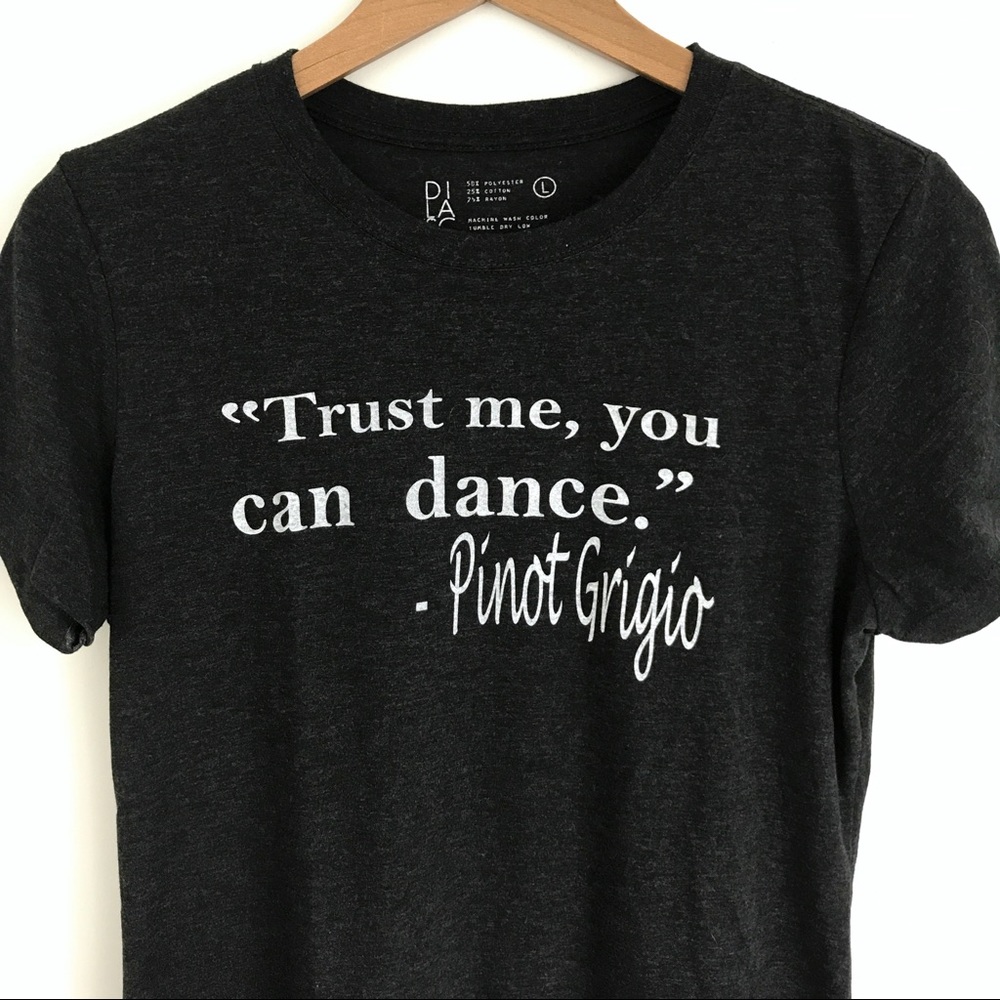 Dark Gray Dilascia Graphic Tee NWOT