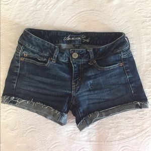 AEO denim shorts