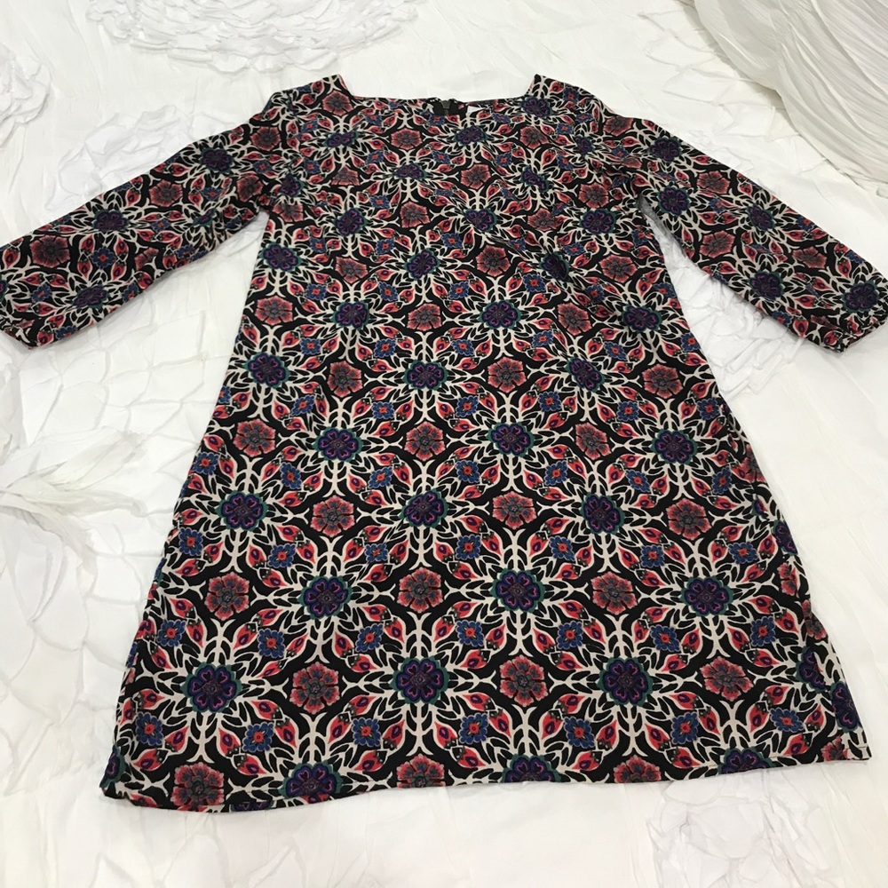 Boho chic mini shift dress
