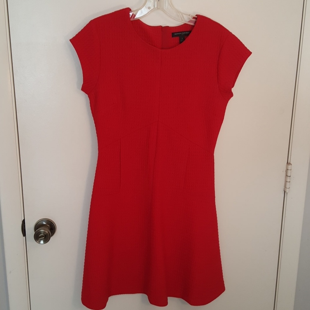 Banana Republic Red Box Patterned Dress