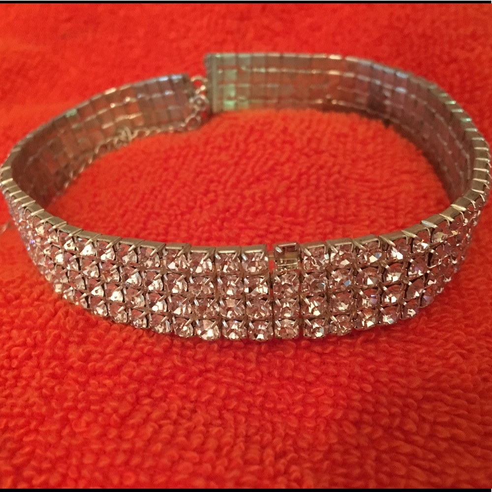 Rhinestone Choker