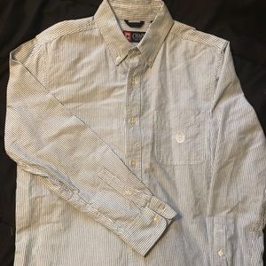 Mens Chaps long sleeve Button Down Shirt Size M