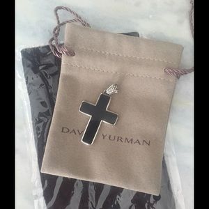 David Yurman Reversible Cross with Black Onyx