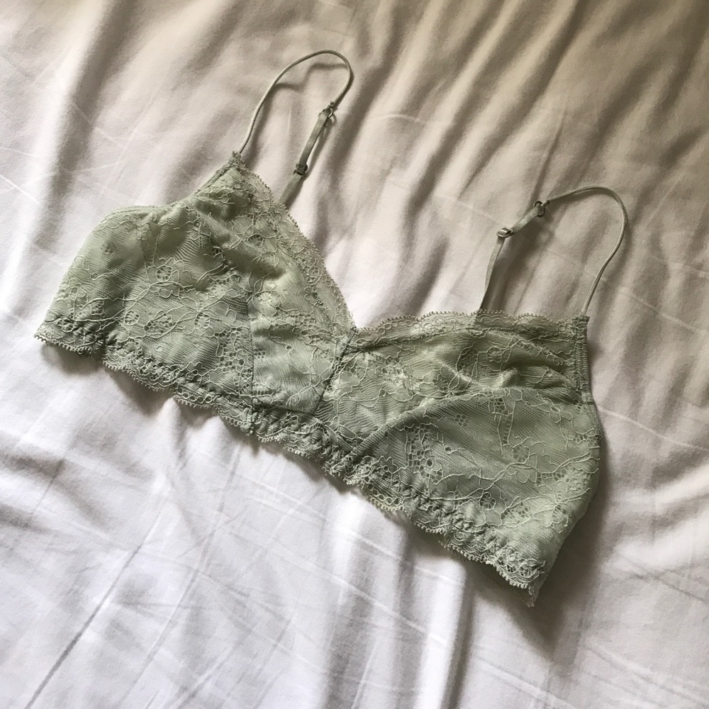 Pale green bralette