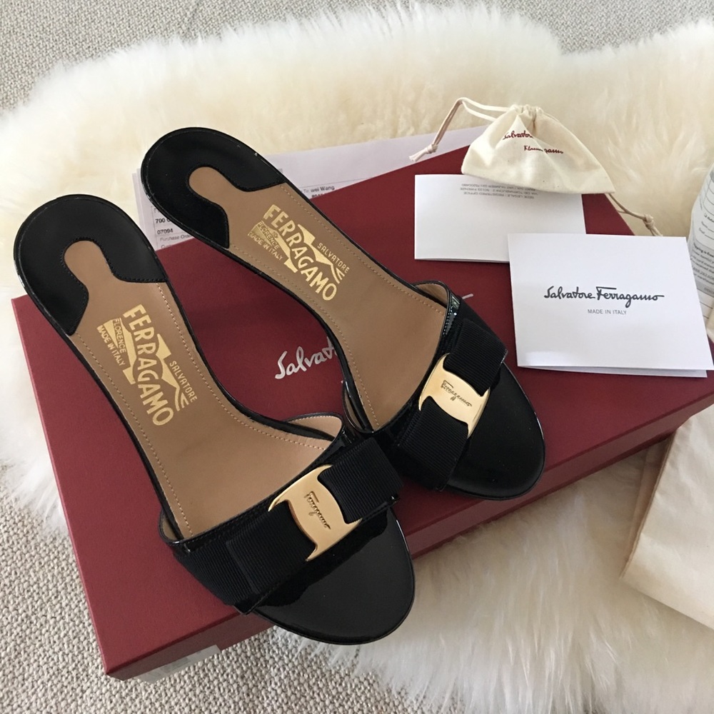 Sold!!!Salvatore ferragamo glory sandals 6.5 B