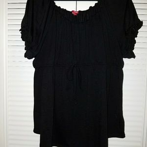 Black baby doll top