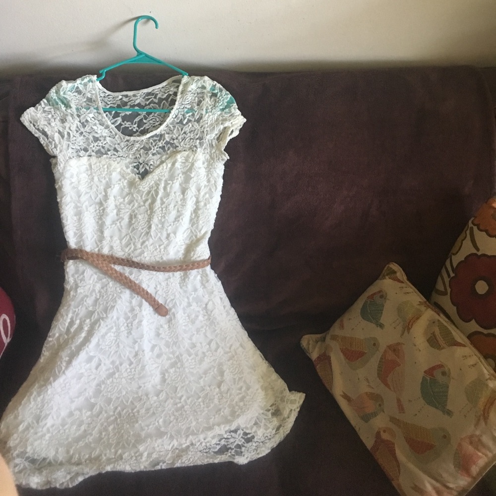 White lace dress