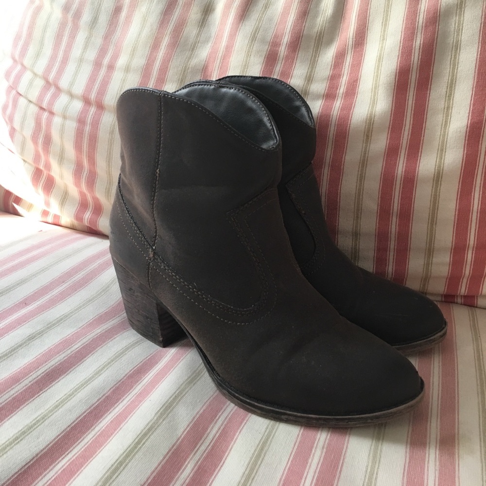 Brown booties