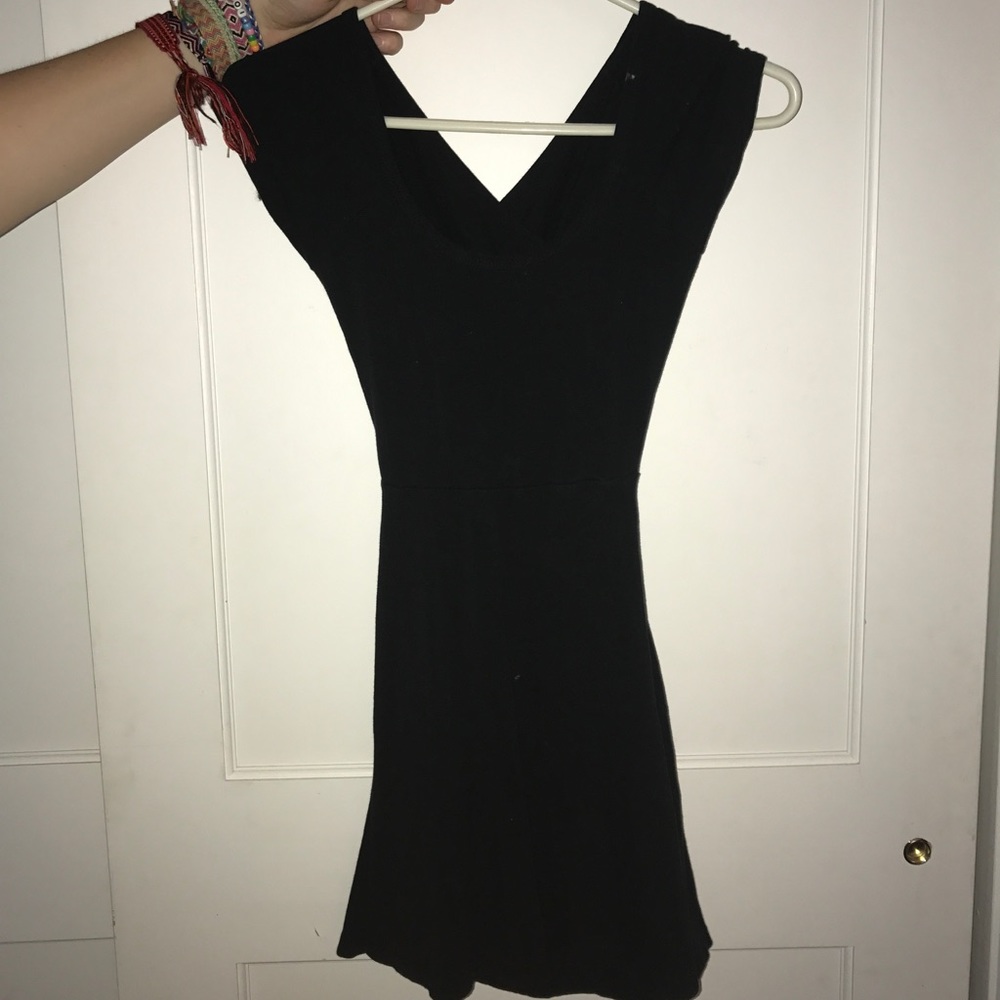 Cross back cotton dress