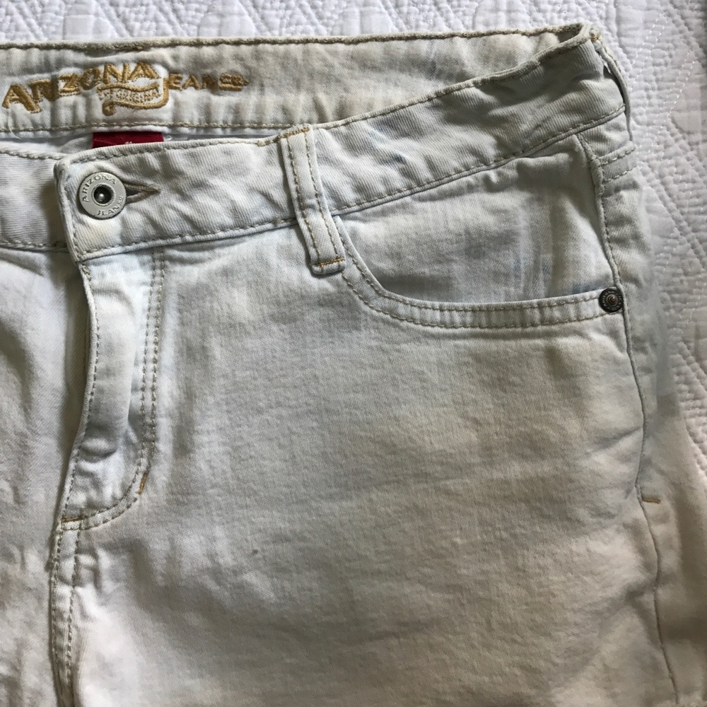 Distressed Cuffed Denim Shorts