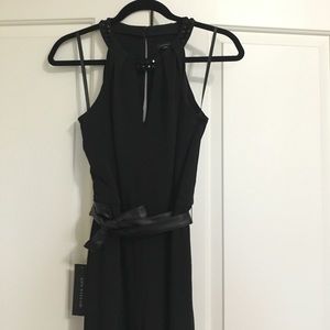 Black Jumpsuit with embellished neckline